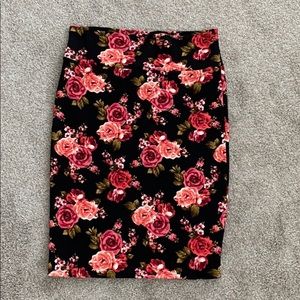 Floral Pencil Skirt